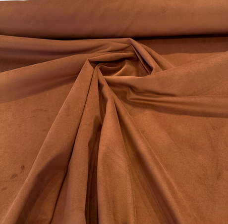 Supreme Velvet Cedar Brown Bronze Upholstery Fabric - Cedar Brown Bronze, 54" Width (1 Yard)