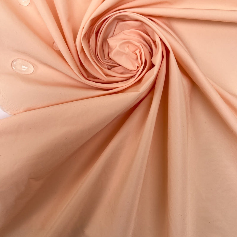 Polyester Crinkled Woven Orange Stretch