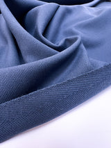 Blue Wool Blend Twill