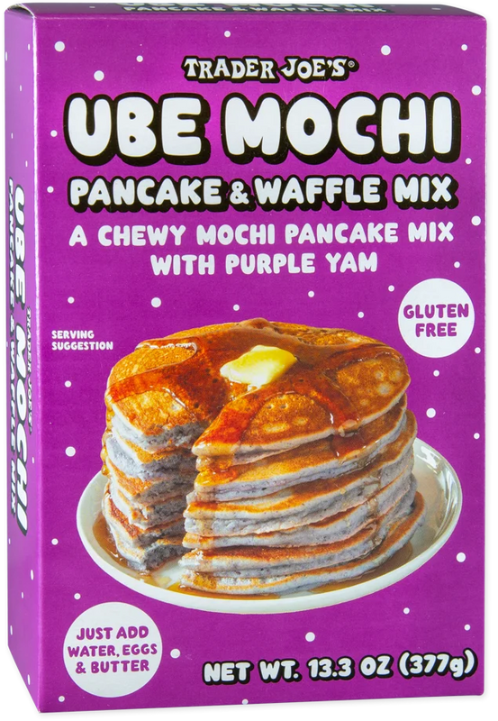 Ube Mochi Pancake & Waffle Mix 13.3 Oz Gluten Free Sweet Rice Flour