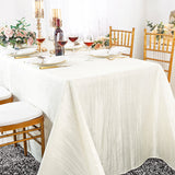 Accordion Crinkle Taffeta Rectangular Tablecloth Seamless