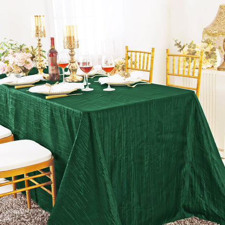 Accordion Crinkle Taffeta Rectangular Tablecloth