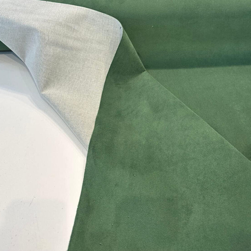 Supreme Velvet 100 Percent Microfiber Fabric - Emerald Green, Low Pile Velvet, 54" Width (1 Yard)