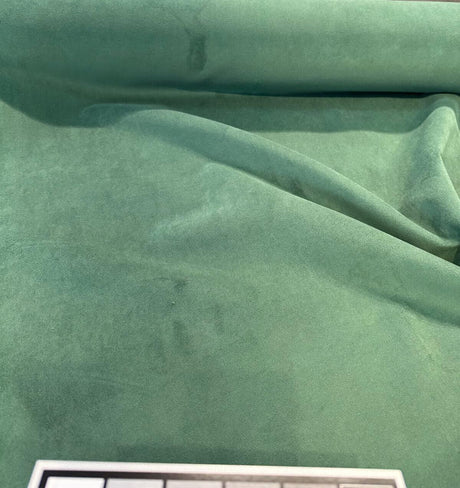 Supreme Velvet 100 Percent Microfiber Fabric - Emerald Green, Low Pile Velvet, 54" Width (1 Yard)