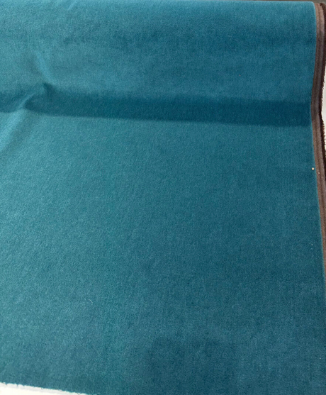 Italian Alpaca Mario Sirtori Alpaca Fabric - Aquamarine Green Upholstery Fabric, 56" Width (1 Yard)
