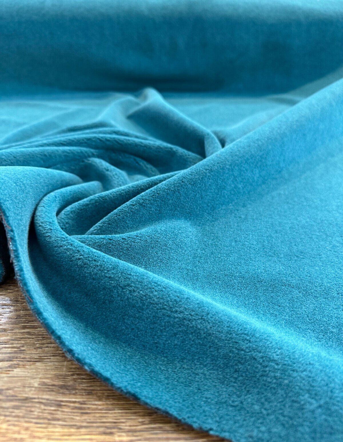 Italian Alpaca Mario Sirtori Alpaca Fabric - Aquamarine Green Upholstery Fabric, 56" Width (1 Yard)