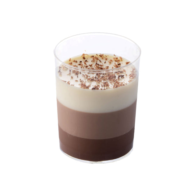 Round Dessert Cups Clear Plastic, 2" Dia x 2.5" H Capacity 90 ml. (3 oz) - Pack of 100