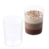 Round Dessert Cups Clear Plastic, 2" Dia x 2.5" H Capacity 90 ml. (3 oz) - Pack of 100
