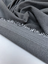 Polyester Elastane Knit Gray White