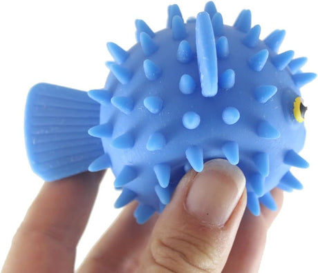 Pez Pom Pom Esponjoso Pequeño y lindo con colores vibrantes