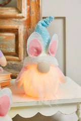 10.2” B/O Lighted Plush Easter Bunny Gnome Figurine