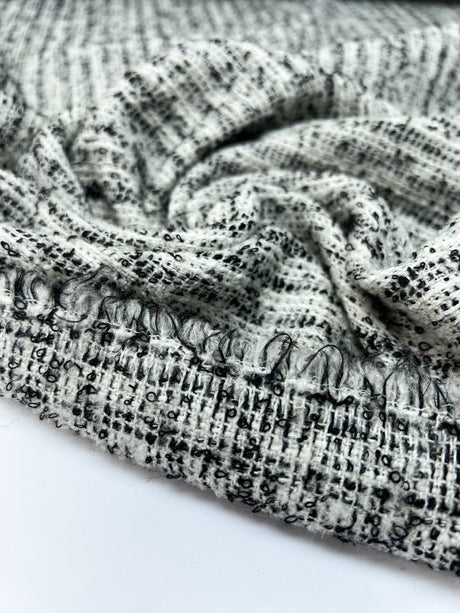 Cotton Bouclé Melange Black