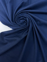 Polyester Checked Suiting Fabric Blue Black