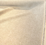Royce Papyrus Italian Soft Chenille Upholstery Fabric - Papyrus Off White With Hints Of Beige, Railroaded, 56" Width (1 Yard)
