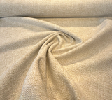 Royce Papyrus Italian Soft Chenille Upholstery Fabric - Papyrus Off White With Hints Of Beige, Railroaded, 56" Width (1 Yard)