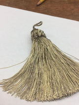 Italian Key Tassel Key Tassel Fabric - Light Green, 5" Length (25 Pieces)