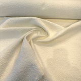 Robert Allen Heavy Boucle Polyester Fabric - White Cream Boucle, 54"-56" Width, 690 GSM (1 Yard)