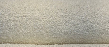 Robert Allen Heavy Boucle Polyester Fabric - Ivory Textured Upholstery, 54"-56" Width, 690 GSM (1 Yard)