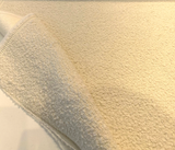 Robert Allen Heavy Boucle Polyester Fabric - Ivory Textured Upholstery, 54"-56" Width, 690 GSM (1 Yard)