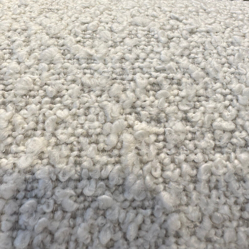 Robert Allen Heavy Boucle Polyester Fabric - Silver Upholstery Texture, 54"-56" Width (1 Yard)