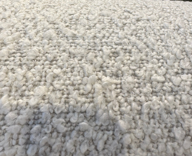 Robert Allen Heavy Boucle Polyester Fabric - Silver Upholstery Texture, 54"-56" Width (1 Yard)