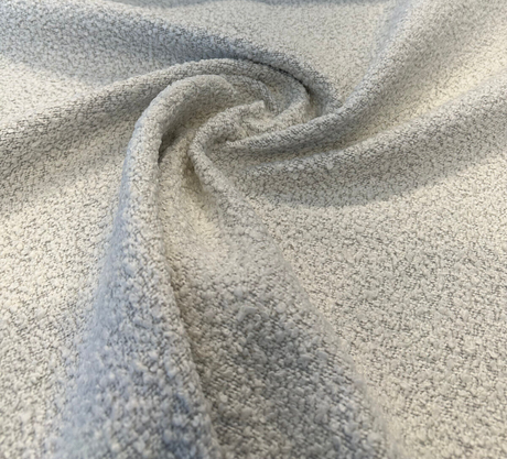 Robert Allen Heavy Boucle Polyester Fabric - Silver Upholstery Texture, 54"-56" Width (1 Yard)