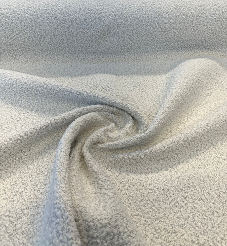 Robert Allen Heavy Boucle Polyester Fabric - Silver Upholstery Texture, 54"-56" Width (1 Yard)