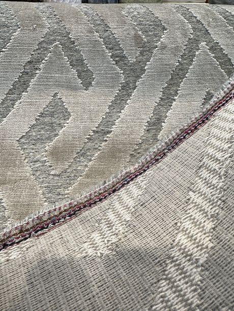 Vienna Harvest Wool Blend Chenille Fabric - Beige, Taupe Rustic Wool Background, 54" Width (1 Yard)