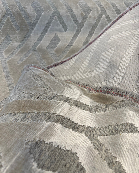 Vienna Harvest Wool Blend Chenille Fabric - Beige, Taupe Rustic Wool Background, 54" Width (1 Yard)
