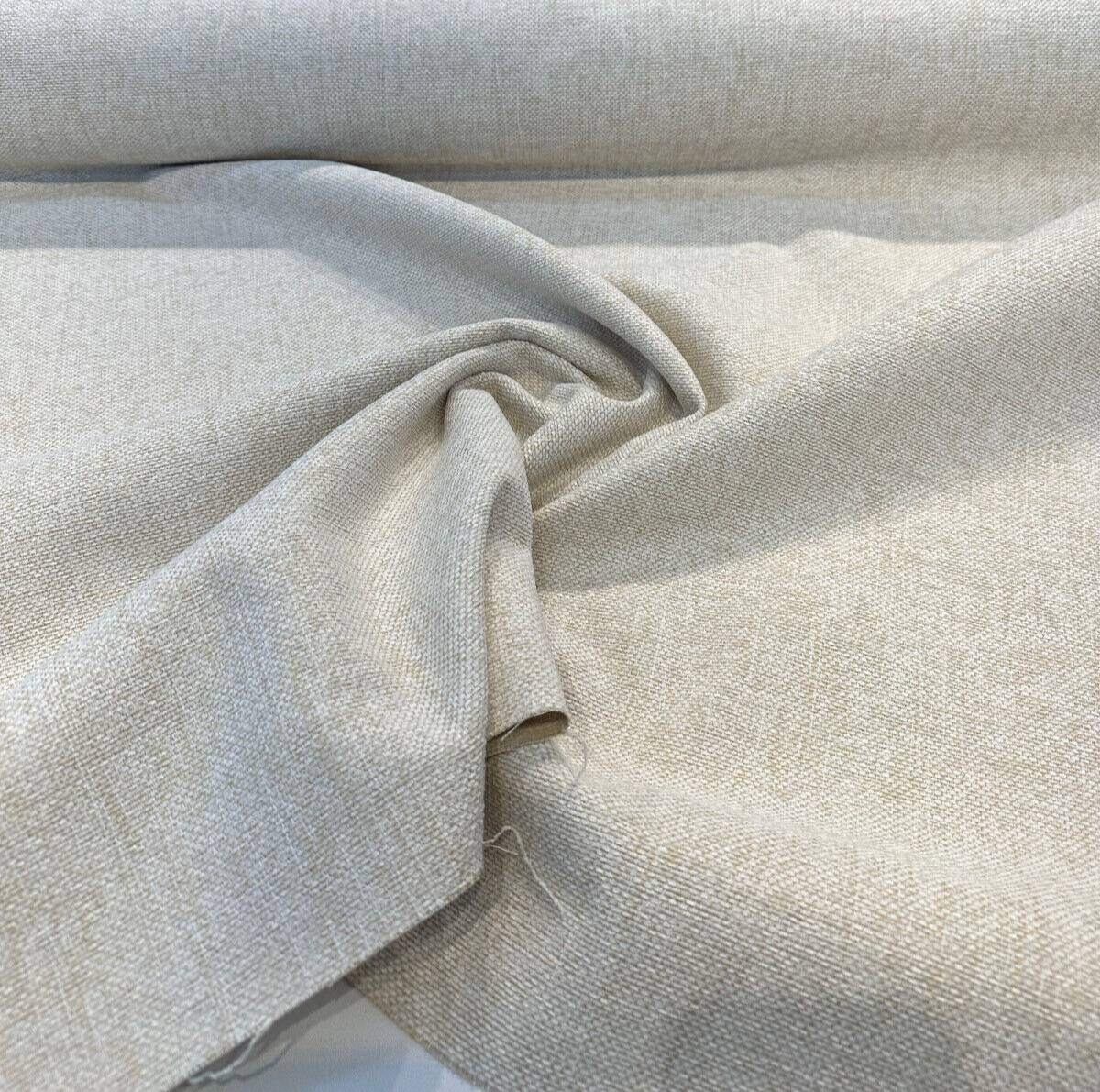 Endure Snow Cream Chenille Upholstery Fabric - Snow Cream, Soft Chenille, 54" Width (1 Yard)