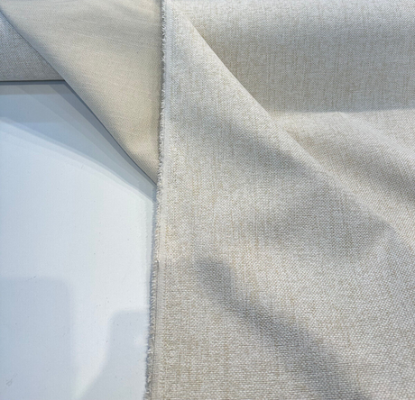 Endure Snow Cream Chenille Upholstery Fabric - Snow Cream, Soft Chenille, 54" Width (1 Yard)