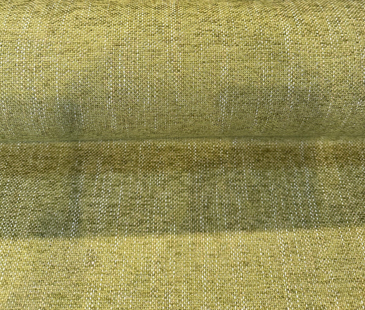 Crypton Performance Endure Chenille Upholstery Fabric - Lime Green, Beige And Tan, By The Yard (1 Yard)
