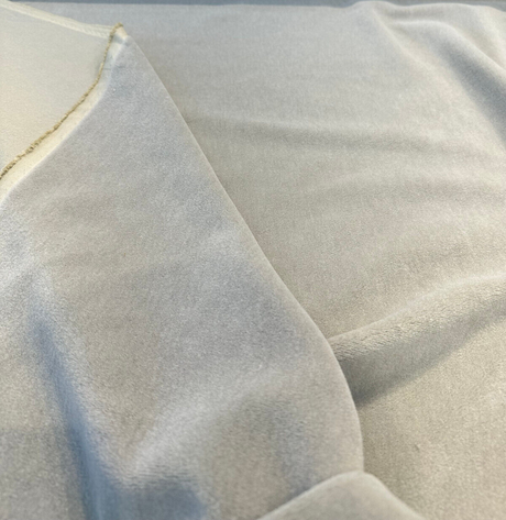 Italian Alpaca Mohair Upholstery Fabric - London Fog Gray, 56" Width (1 Yard)