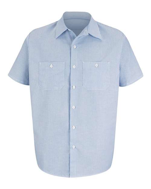Red Kap Men's Tall Industrial Stripe Work Shirt