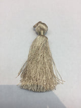 Simple Taupe Key Tassel - Taupe Decorative Tassel Fabric, 5" Length (25 Pieces)