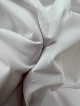 Waterproof White Polyamide Rep Weave Jacket Fabric