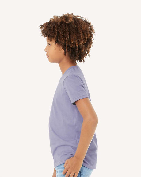 BELLA + CANVAS Youth Jersey Crewneck Short Sleeve Tee in Mustard