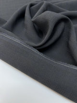 Wool Crepe Gray Blue Fabric