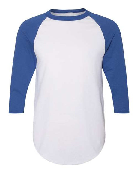 Three-Quarter Raglan Sleeve Baseball Jersey