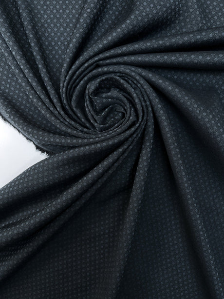 Blue Jacquard Polyester Fabric