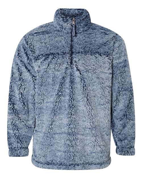 Unisex Sherpa Fleece Quarter-Zip Pullover