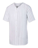 Pinstripe Full Button Baseball Jersey