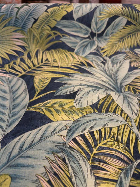 Waverly Tommy Bahama Bahamian Breeze Peninsula 100 Percent Cotton Fabric - Blue Green Tropical Beach Pattern, 54" Width (1 Yard)