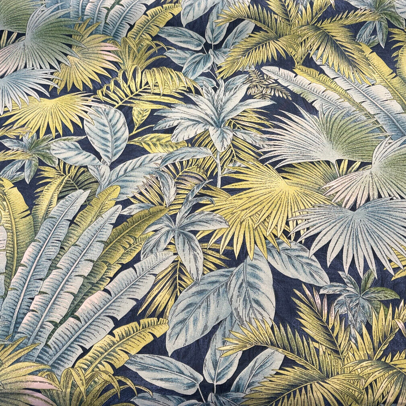 Waverly Tommy Bahama Bahamian Breeze Peninsula 100 Percent Cotton Fabric - Blue Green Tropical Beach Pattern, 54" Width (1 Yard)