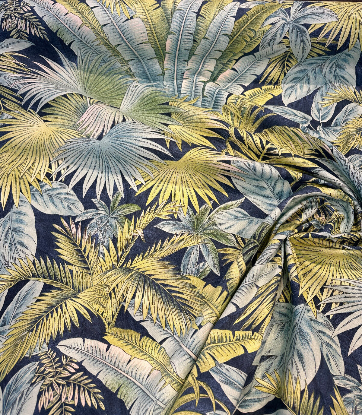 Waverly Tommy Bahama Bahamian Breeze Peninsula 100 Percent Cotton Fabric - Blue Green Tropical Beach Pattern, 54" Width (1 Yard)