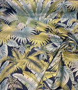 Waverly Tommy Bahama Bahamian Breeze Peninsula 100 Percent Cotton Fabric - Blue Green Tropical Beach Pattern, 54" Width (1 Yard)