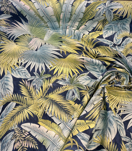 Waverly Tommy Bahama Bahamian Breeze Peninsula 100 Percent Cotton Fabric - Blue Green Tropical Beach Pattern, 54" Width (1 Yard)