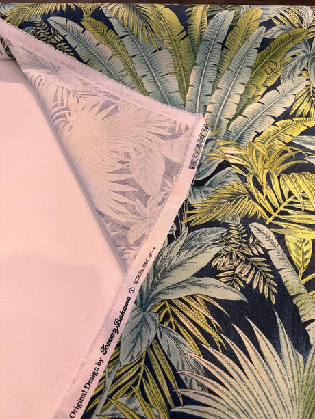 Waverly Tommy Bahama Bahamian Breeze Peninsula 100 Percent Cotton Fabric - Blue Green Tropical Beach Pattern, 54" Width (1 Yard)