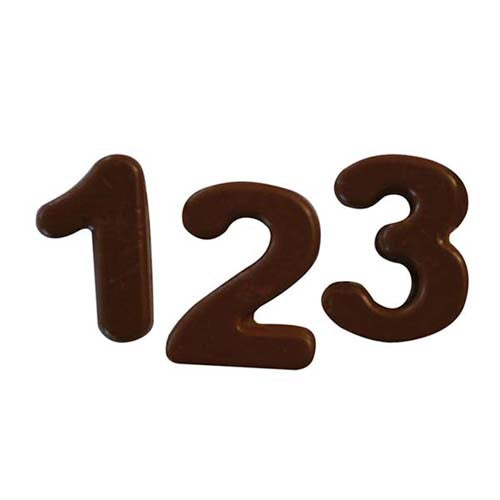 Silikomart Silicone Chocolate Mold, Numbers