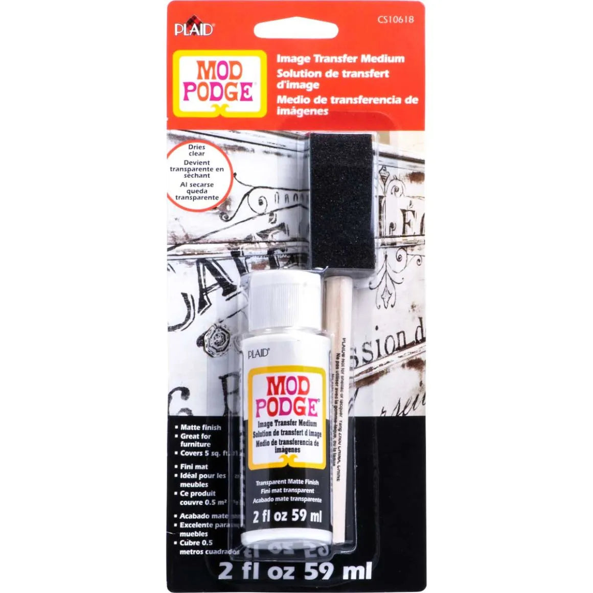 Mod Podge Image Transfer - Clear (2 oz Bottle)